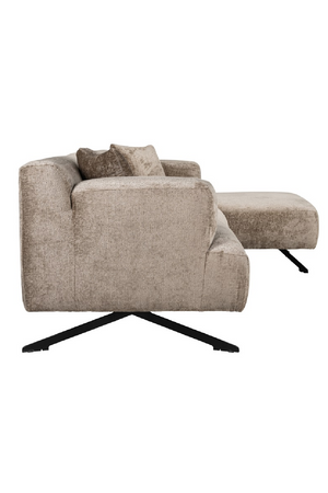 Taupe Chenille Contemporary Sofa | Richmond Interiors Donovan | Oroa.com