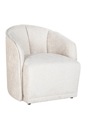 Cream Curved Accent Chair | Richmond Interiors Maryse | Oroa.com