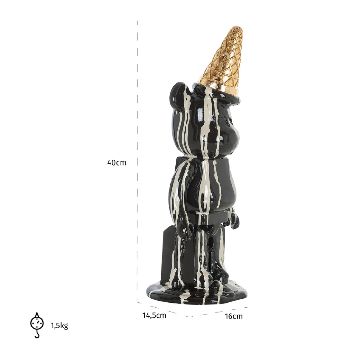   Modern European furniture - Black Bear Decorative Object - www.oroa.com | Oroa.com