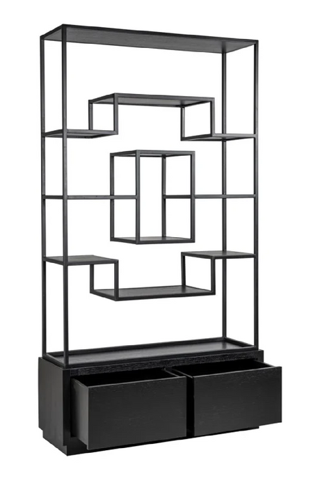 Black Oak Oak Display Unit | Richmond Interiors Bonvoy | Oroa.com