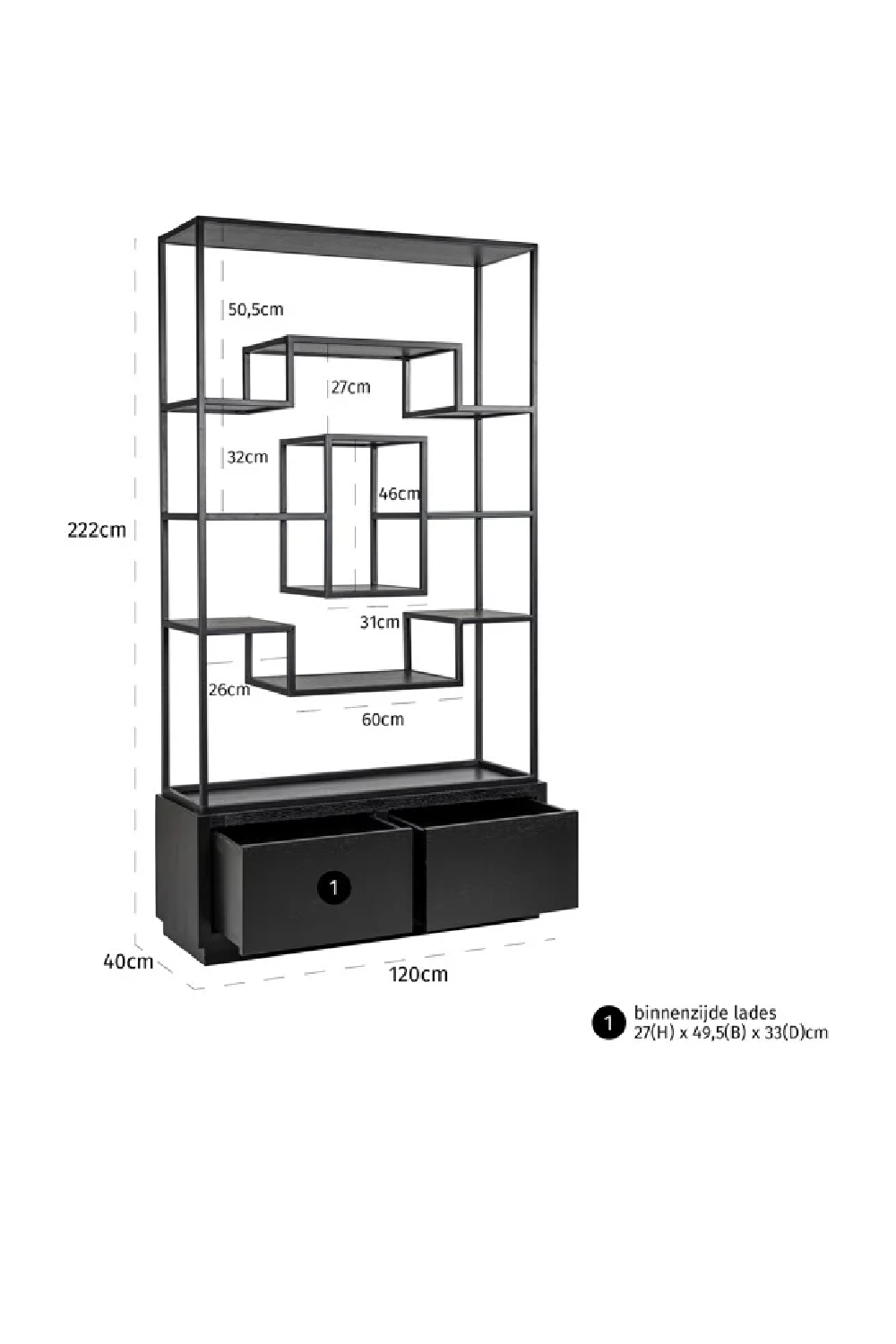 Black Oak Oak Display Unit | OROA Bonvoy| Oroatrade.comUnit | OROA Bonvoy| Oroa.com