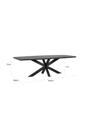 Black Oak Dining Table | Richmond Interiors Bonvoy | Oroa.com