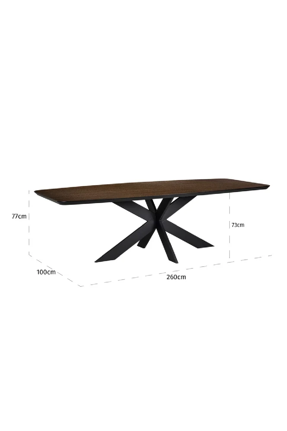 Brown Oak Dining Table | OROA Bonvoy | Oroa.com