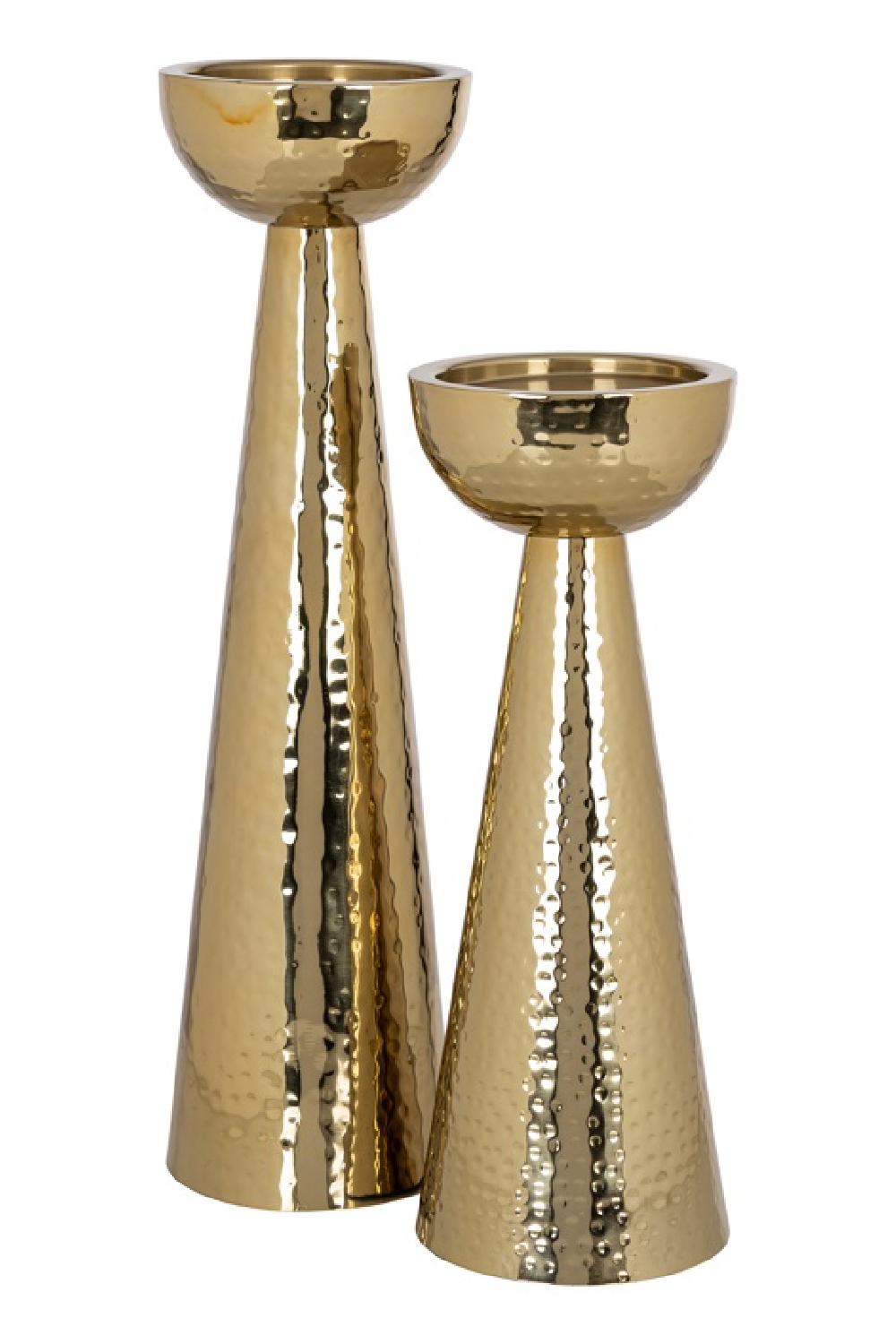 Gold Tapered Candle Holder S | OROA Lizz | Oroa.com