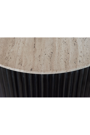 Round Travertine Coffee Table | Richmond Interiors Hampton | Oroa.com