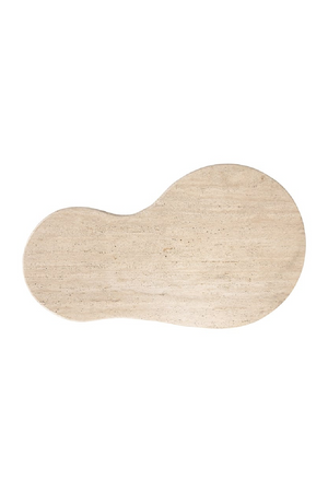 Organic-Shaped Travertine Coffee Table | Richmond Interiors Douglas | Oroa.com