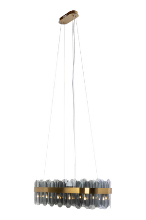 Hospitality furniture - Gold Framed Glass Chandelier - www.oroatrade.com