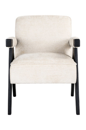 White Chenille Easy Chair | Richmond Interiors Cooper | Oroa.com