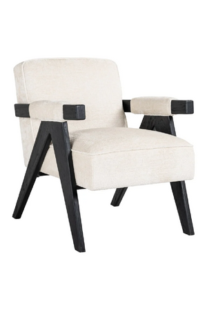 White Chenille Easy Chair | Richmond Interiors Cooper | Oroa.com