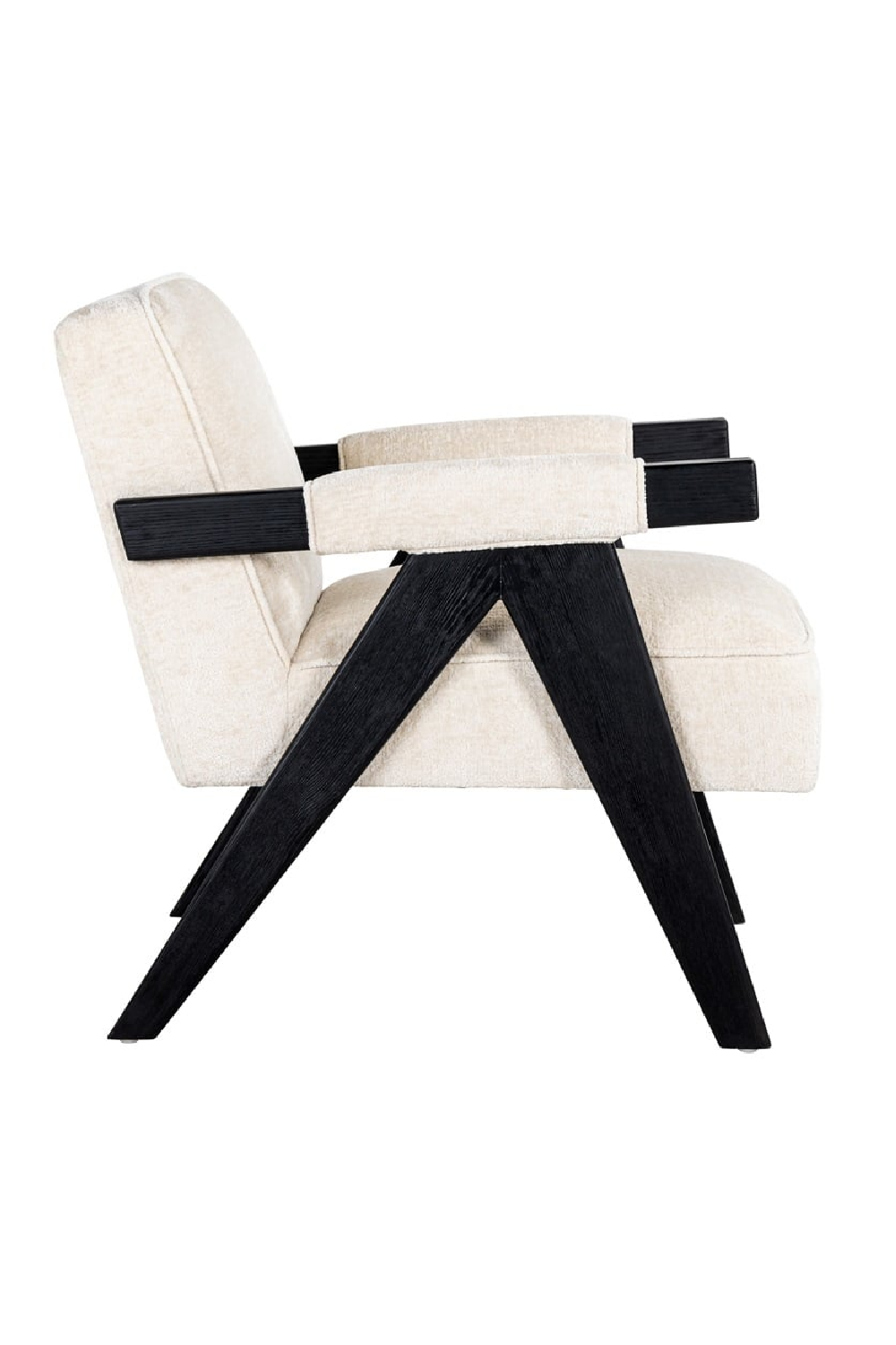 White Chenille Easy Chair | OROA Cooper | Oroa.com