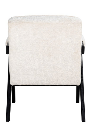 White Chenille Easy Chair | Richmond Interiors Cooper | Oroa.com