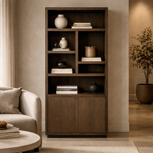   Brown Oak Bookcase | Oroa.com