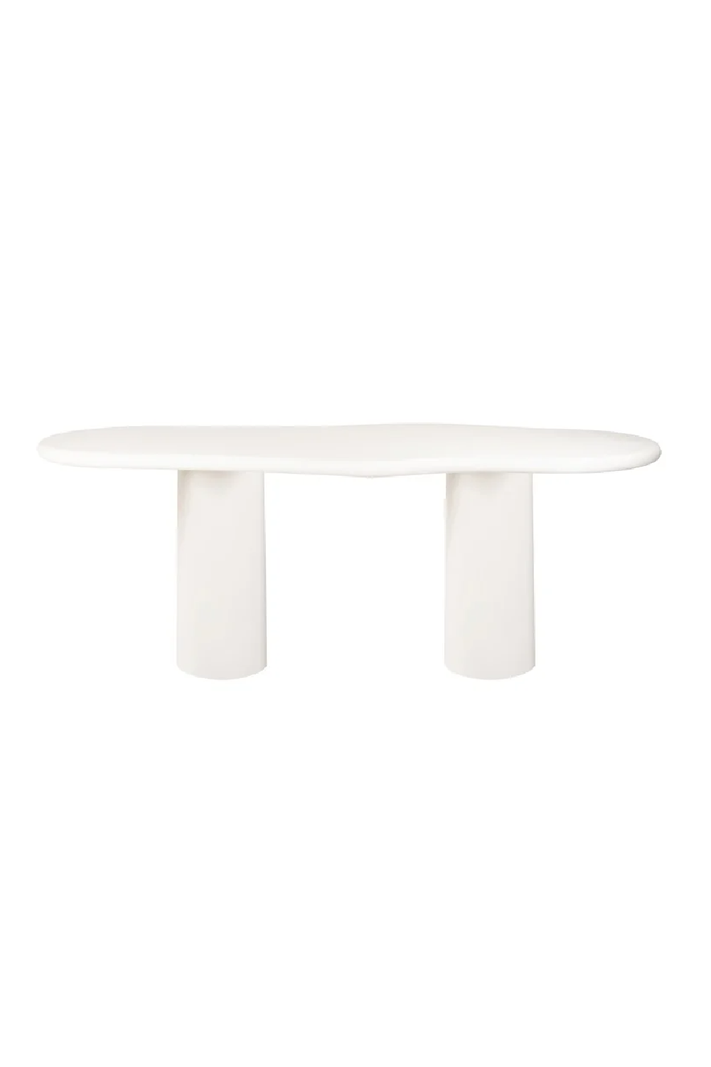 White Organic-Shaped Dining Table | Richmond Interiors Bloomstone | Oroa.com