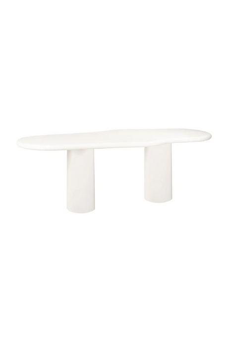 White Organic-Shaped Dining Table | Richmond Interiors Bloomstone | Oroa.com