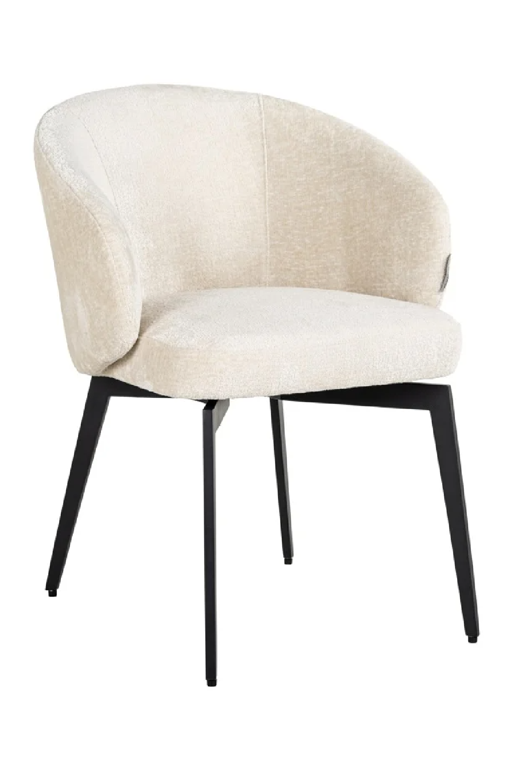 White Chenille Dining Chair | OROA Amphara | Oroa.com