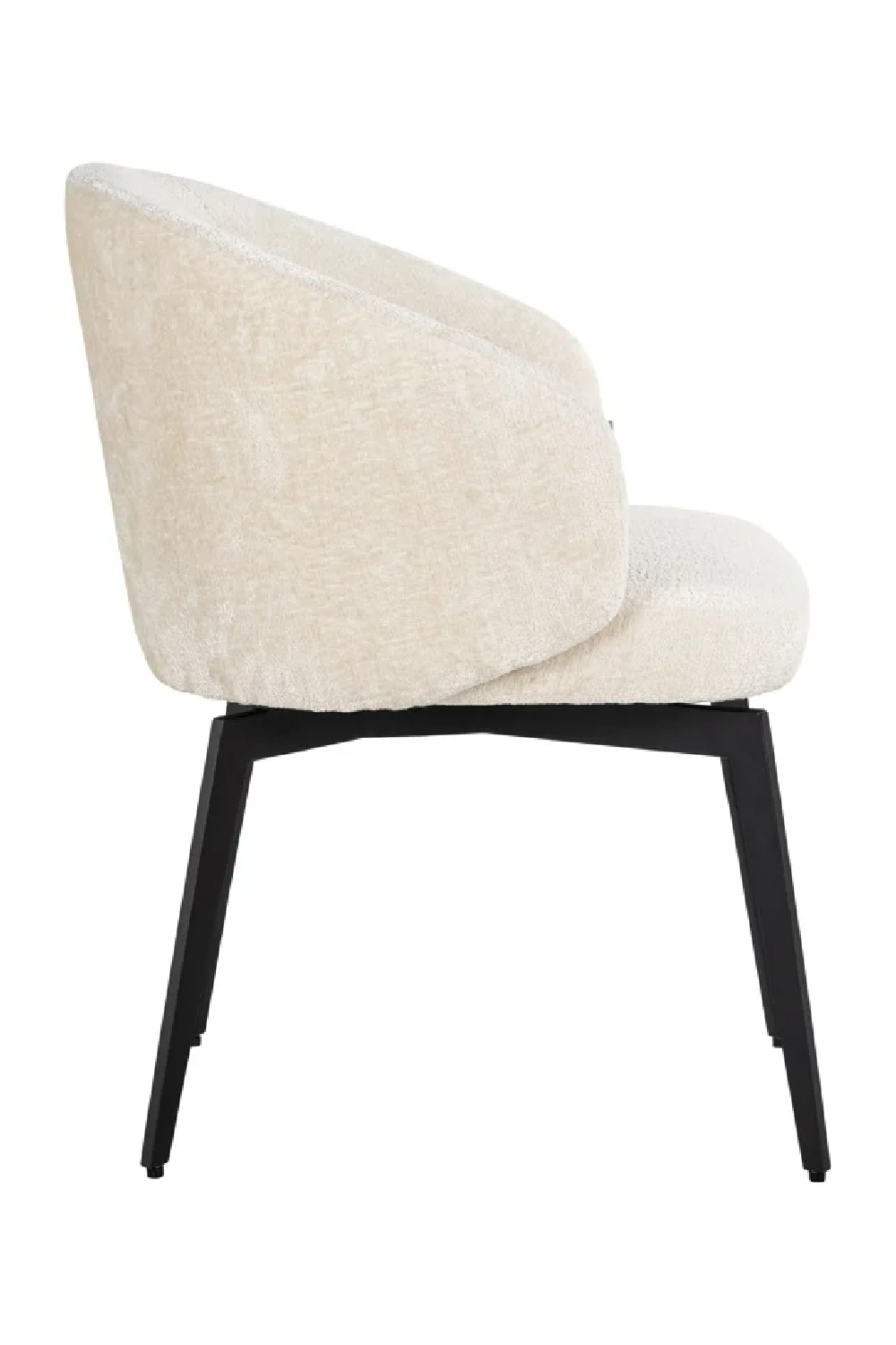 White Chenille Dining Chair | OROA Amphara | Oroa.com