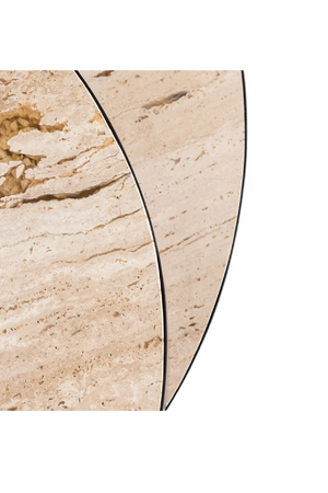 Round Travertine Layered Coffee Table | Richmond Interiors Avalon | Oroa.com