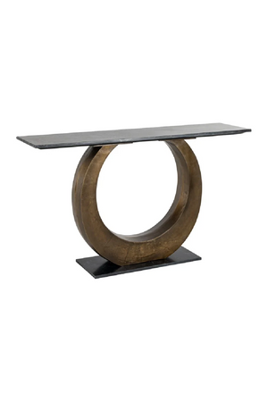 Aluminium Ring Console Table | Richmond Interiors Luna | Oroa.com