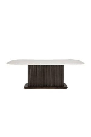 White Marble Rectangular Dining Table | Richmond Interiors Mayfield | Oroa.com
