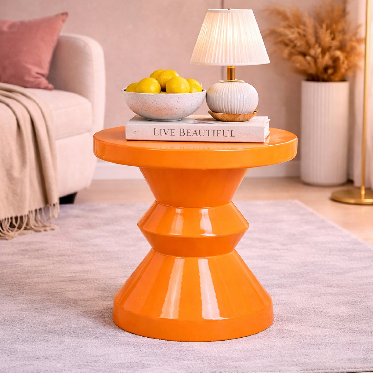   Iron Orange Side Table | Oroa.com