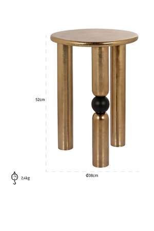 Gold Round Side Table | Richmond Interiors Marshall | Oroa.com