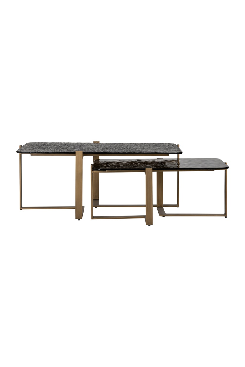Textured Glass Nested Coffee Tables (2) | OROA Sterling | Oroa.com