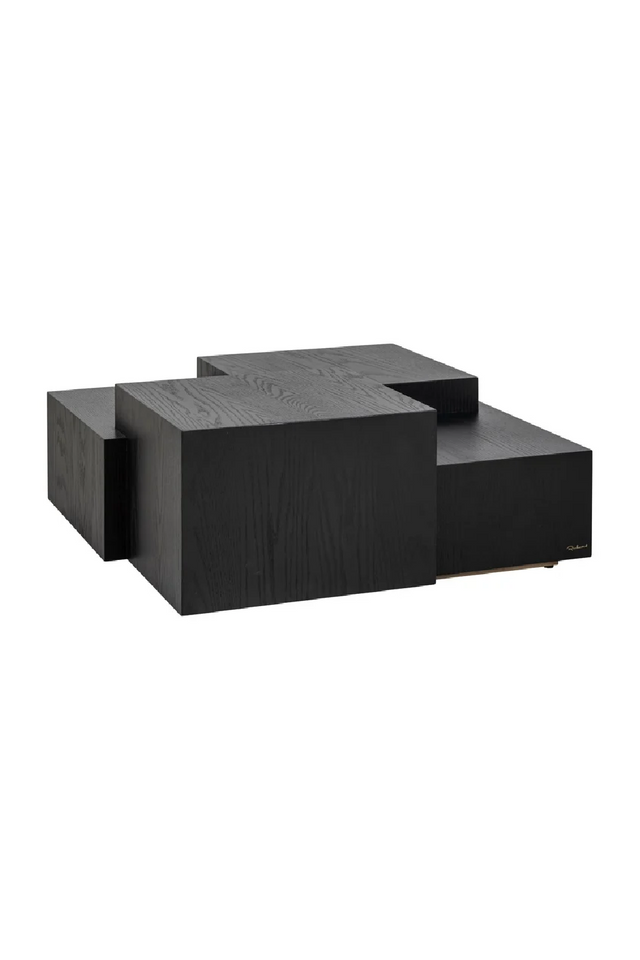 Oak Geometrical Coffee Table | Richmond Interiors Lennox | Oroa.com