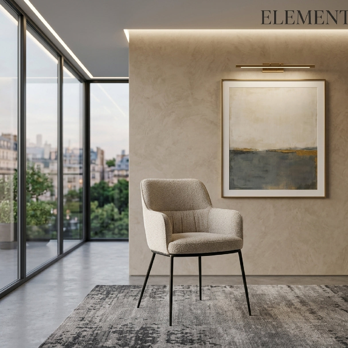   Upholstered Dining Armchair | Oroa.com