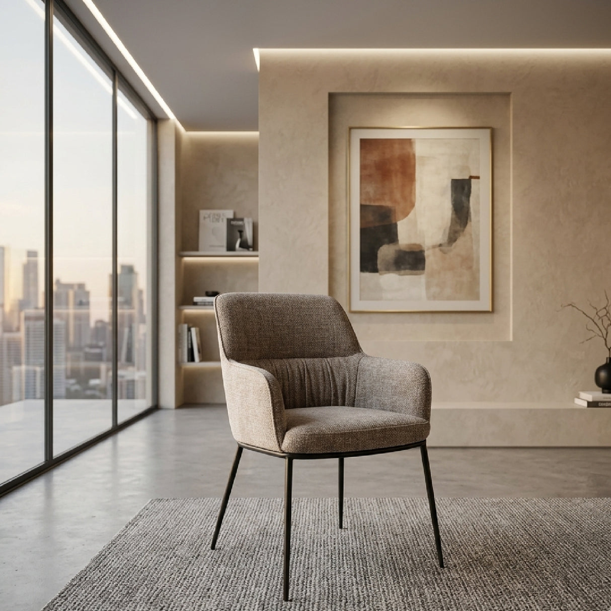  Upholstered Dining Armchair | Oroa.com