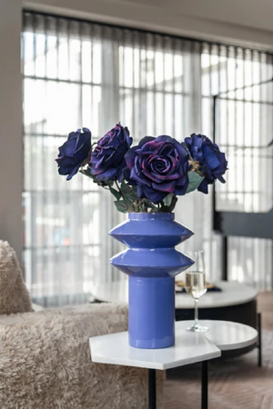 Blue Iron Modern Vase | Richmond Interiors Cedar | Oroa.com