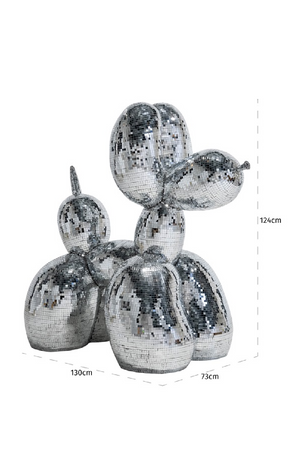 Mosaic Glass Sculptural Deco L | Richmond Interiors Dog | Oroa.com