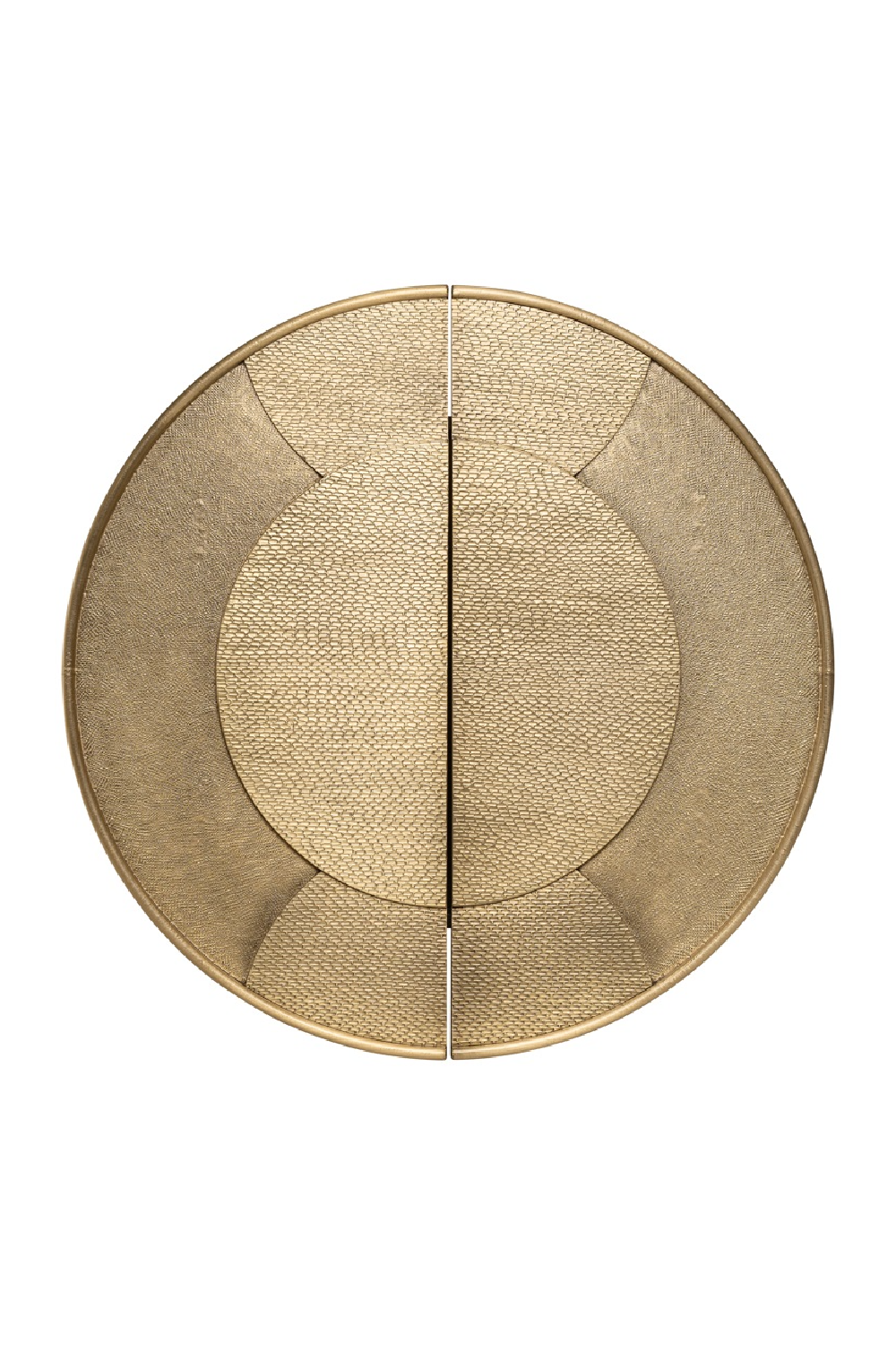 Circular Gold Wall Cabinet | OROA Bowie | Oroa.com