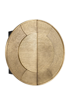 Circular Gold Wall Cabinet | Richmond Interiors Bowie | Oroa.com