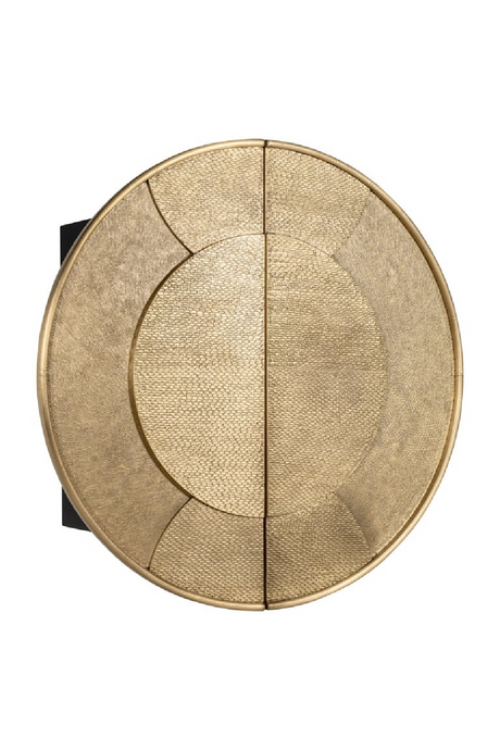 Circular Gold Wall Cabinet | Richmond Interiors Bowie | Oroa.com