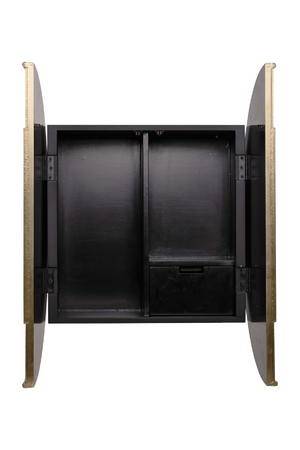 Circular Gold Wall Cabinet | Richmond Interiors Bowie | Oroa.com