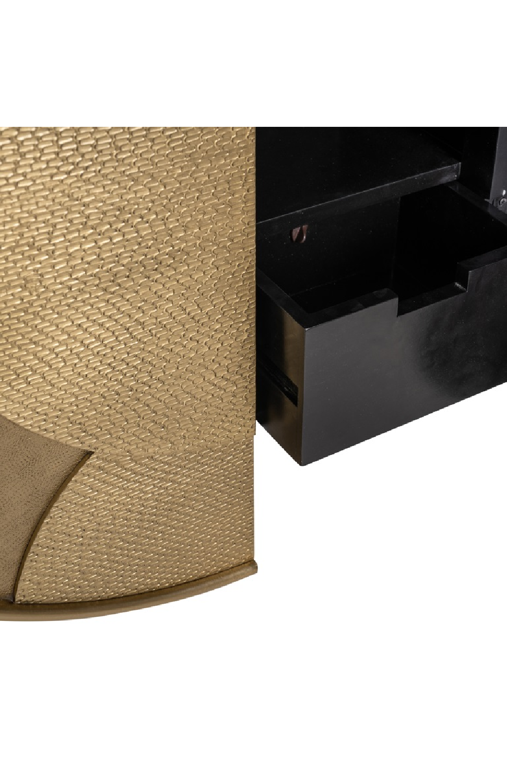 Circular Gold Wall Cabinet | Richmond Interiors Bowie | Oroa.com