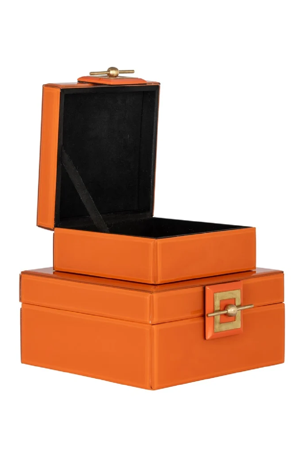 Orange Glass Jewelry Box | OROA Bodine | Oroa.com