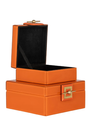 Orange Glass Jewelry Box | Richmond Interiors Bodine | Oroatrade.com