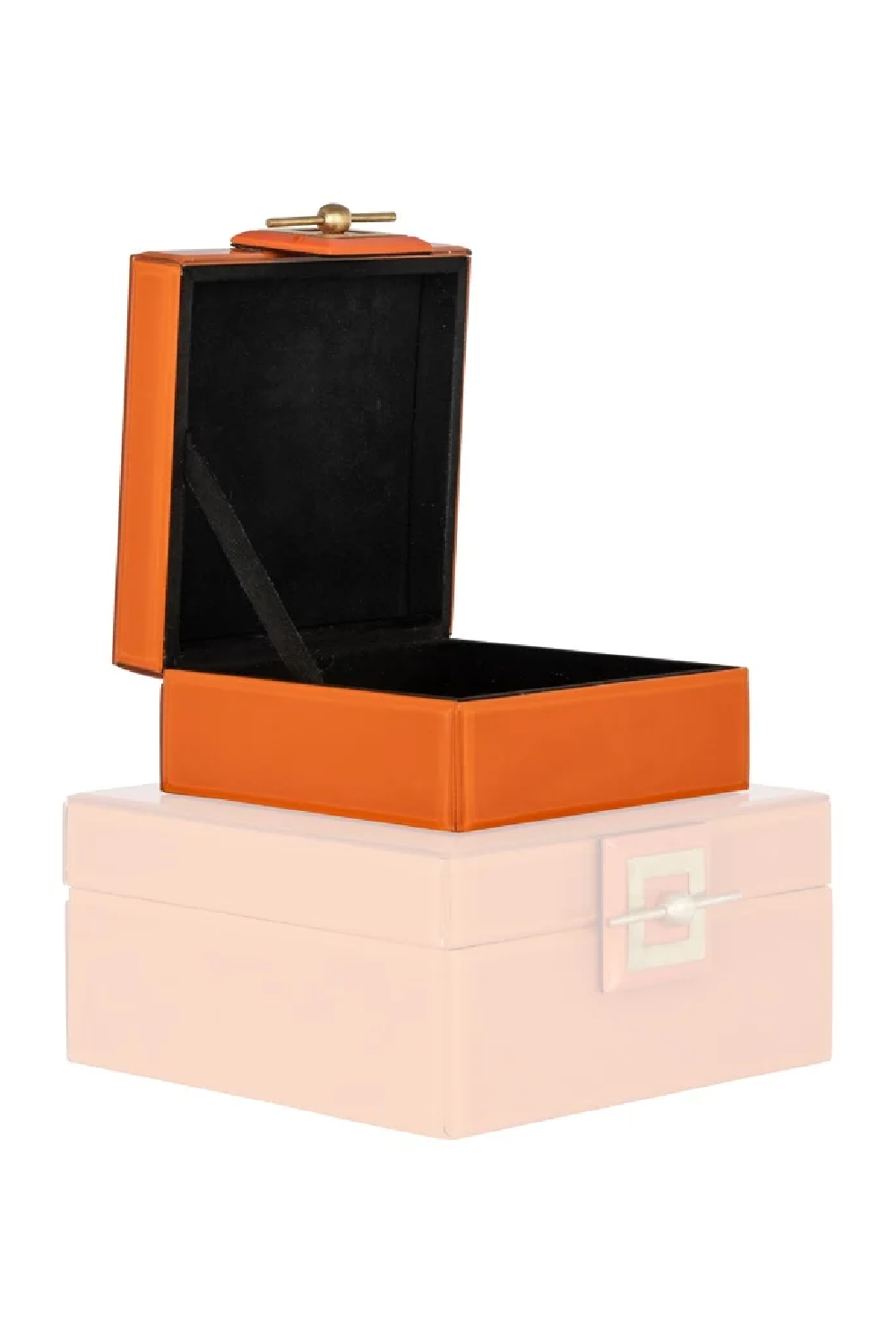 Orange Glass Jewelry Box | Richmond Interiors Bodine | Oroatrade.com