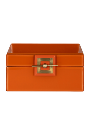 Orange Glass Jewelry Box | Richmond Interiors Bodine | Oroatrade.com