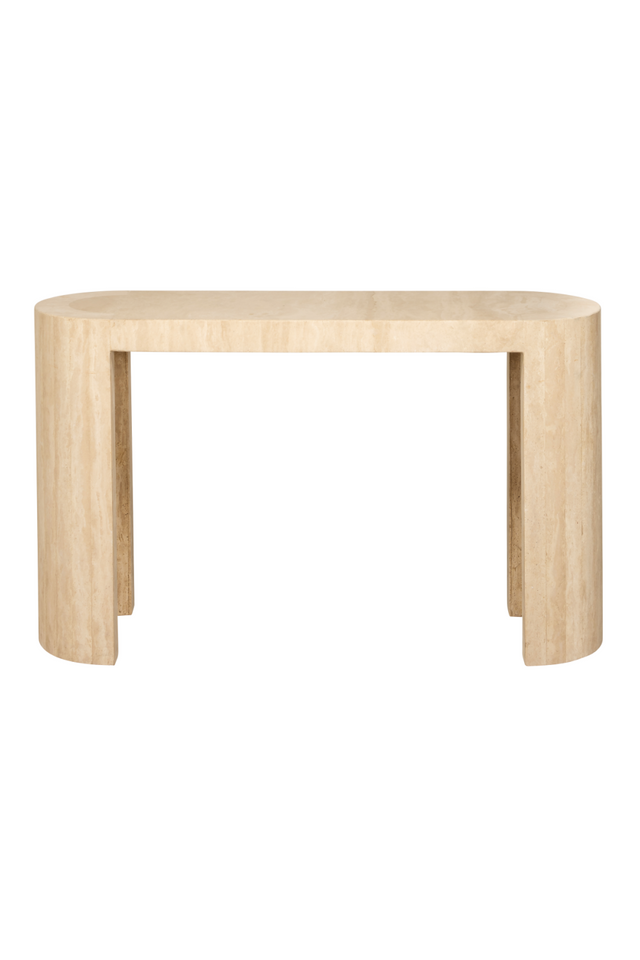 Beige Travertine Console Table | Richmond Interiors Biltmore | Oroa.com