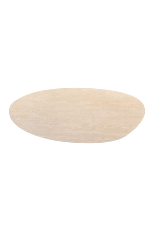 Organic-Shaped Travertine Dining Table | Richmond Interiors Renaissance | Oroa.com
