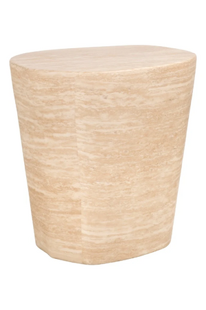 Travertine Side Table | Richmond Interiors Fictus | Oroa.com