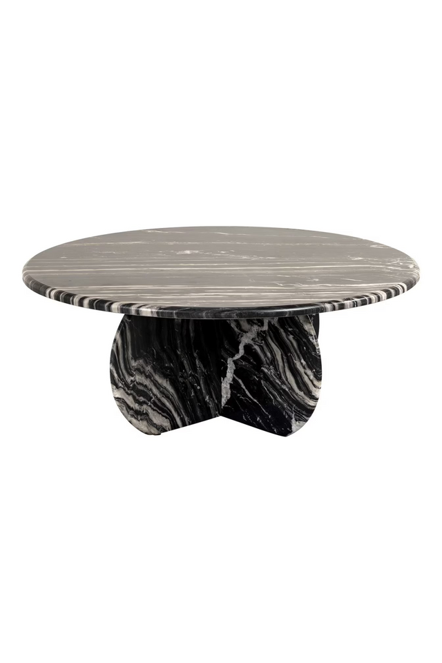 Sleek Black Marble Coffee Table | Richmond Interiors Bancroft | Oroatrade.com