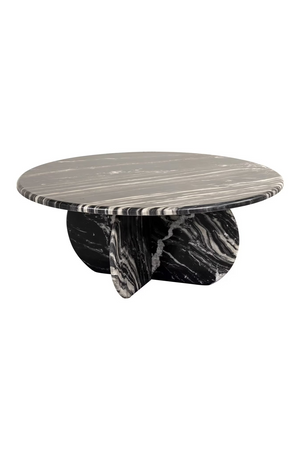 Sleek Black Marble Coffee Table | Richmond Interiors Bancroft | Oroatrade.com