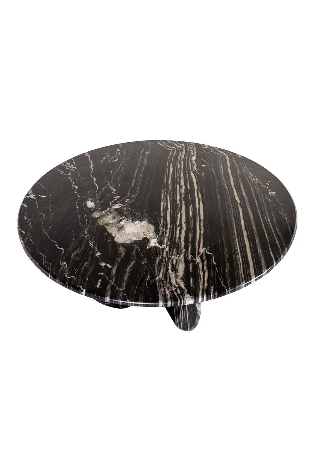 Black Marble Round Dining Table | OROA Bancroft | Oroa.com