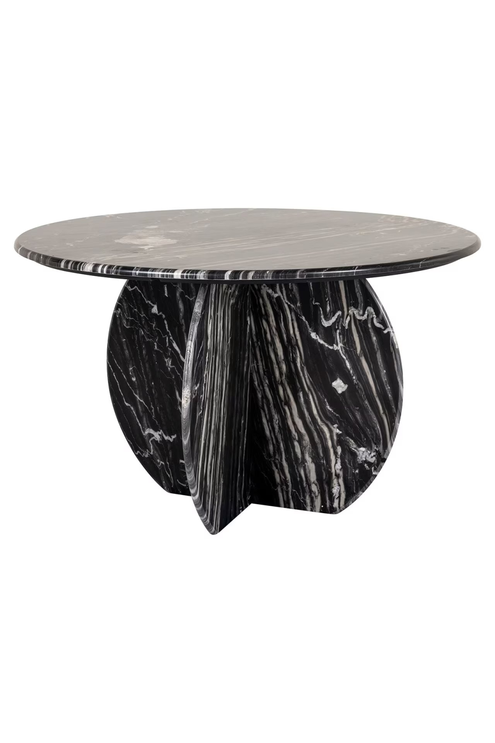 Black Marble Round Dining Table | OROA Bancroft | Oroa.com