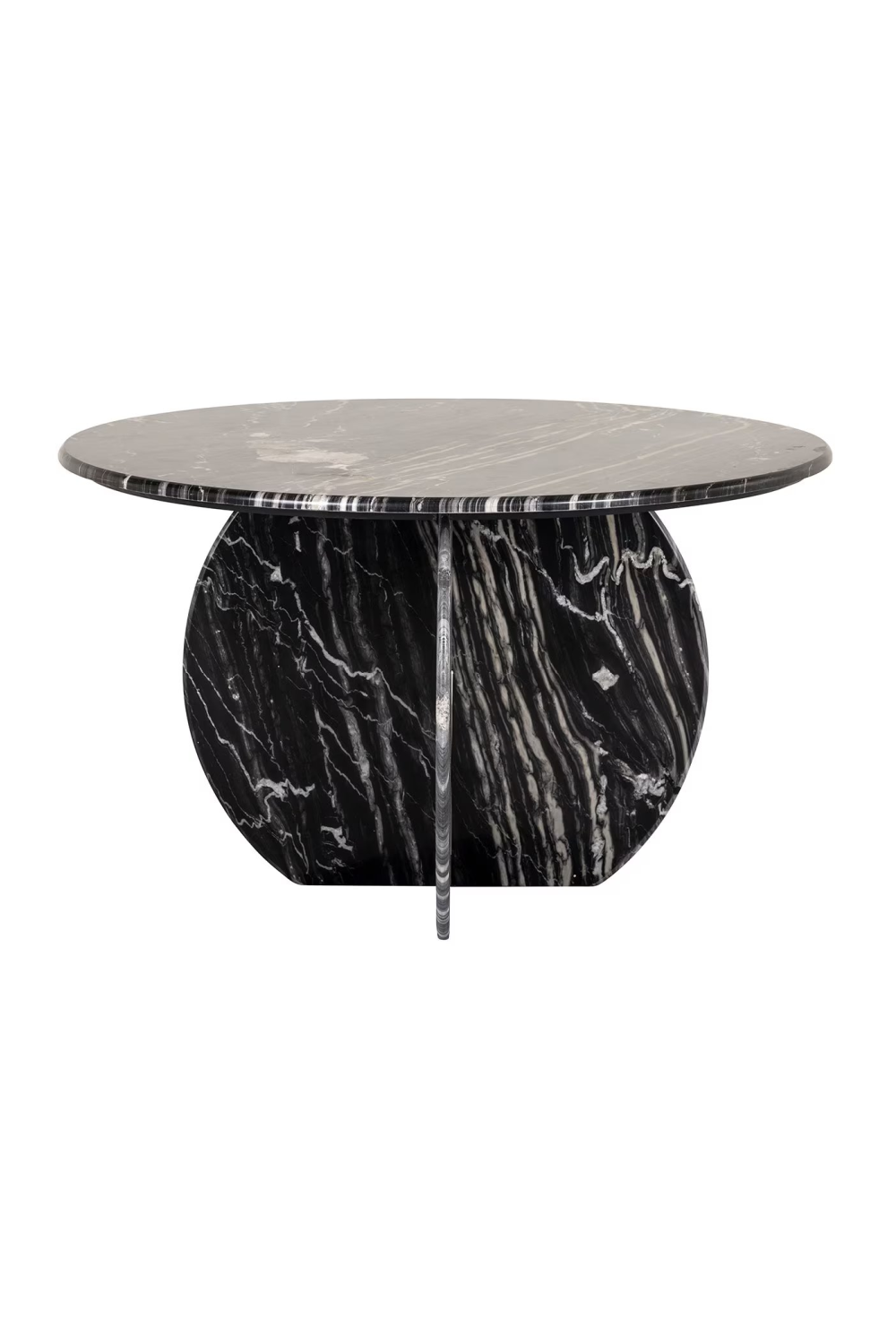 Black Marble Round Dining Table | OROA Bancroft | Oroa.com