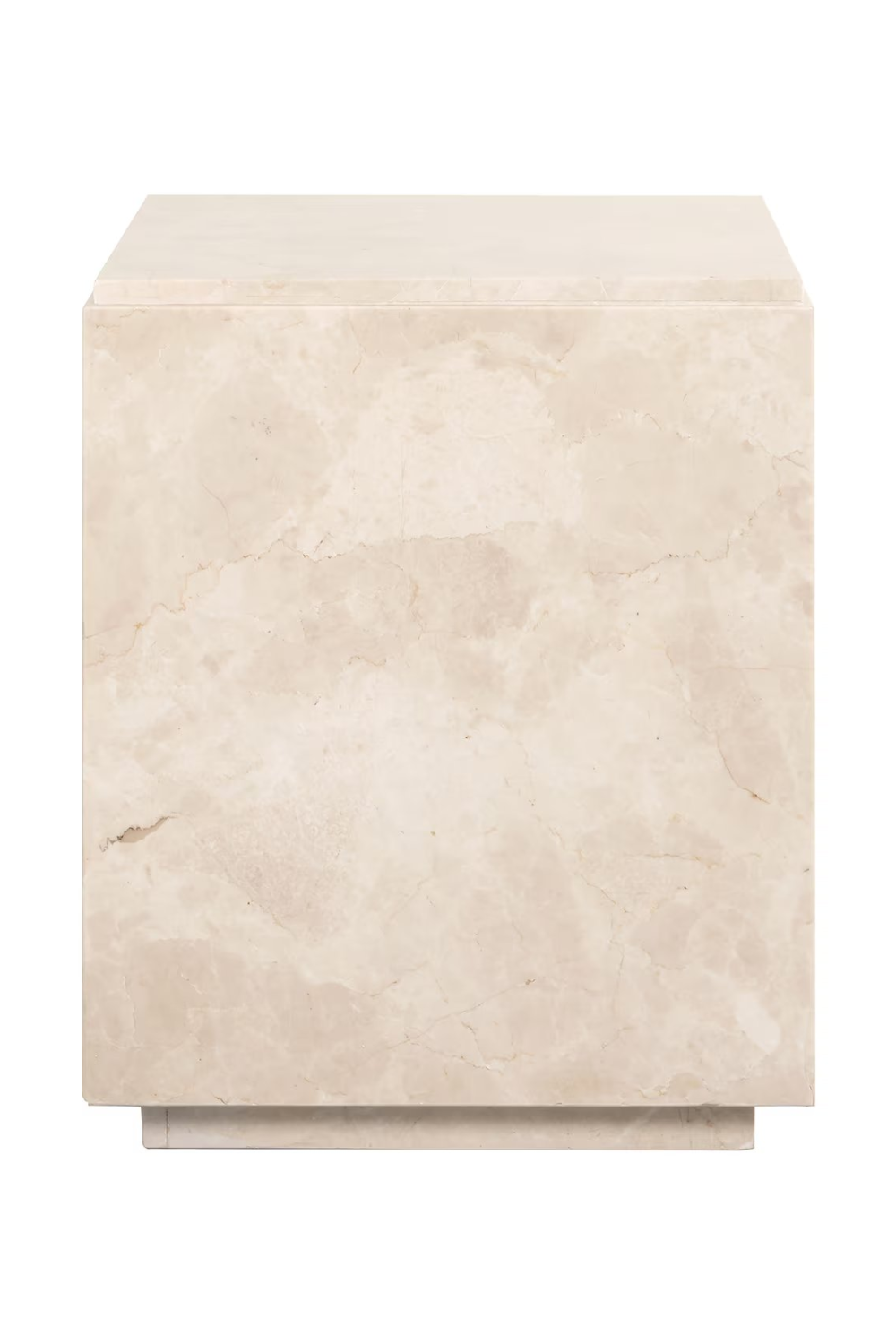 Beige Marble Square End Table | OROA Dyna | Oroa.com