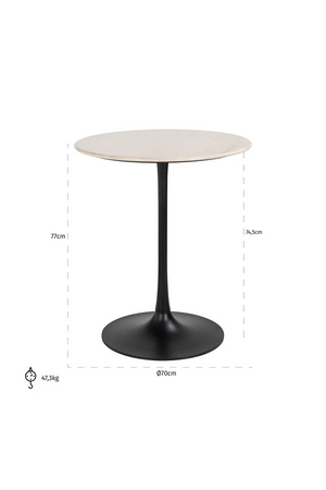 Minimalist Beige Marble Top | Richmond Interiors Tavolo | Oroa.com